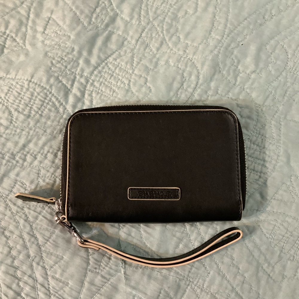 Black Wristlet Wallet - VERA BRADLEY EUC